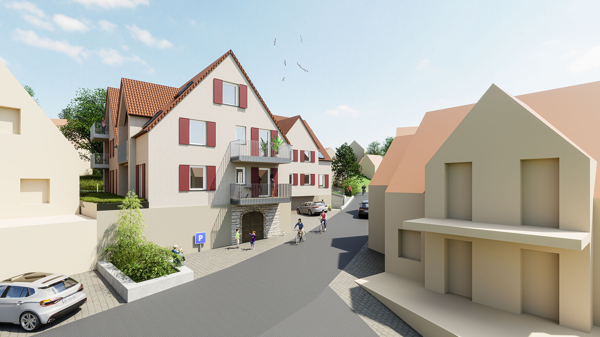 Visualisierung, Strümpfelbach Lindenhof