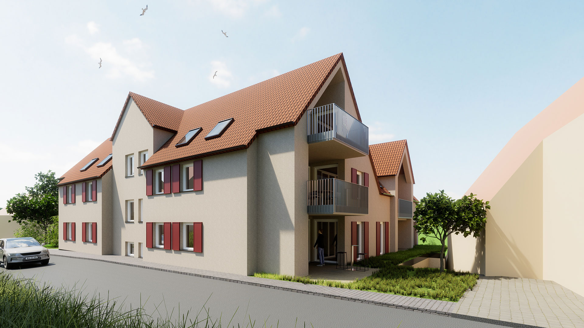 Visualisierung, Strümpfelbach Lindenhof