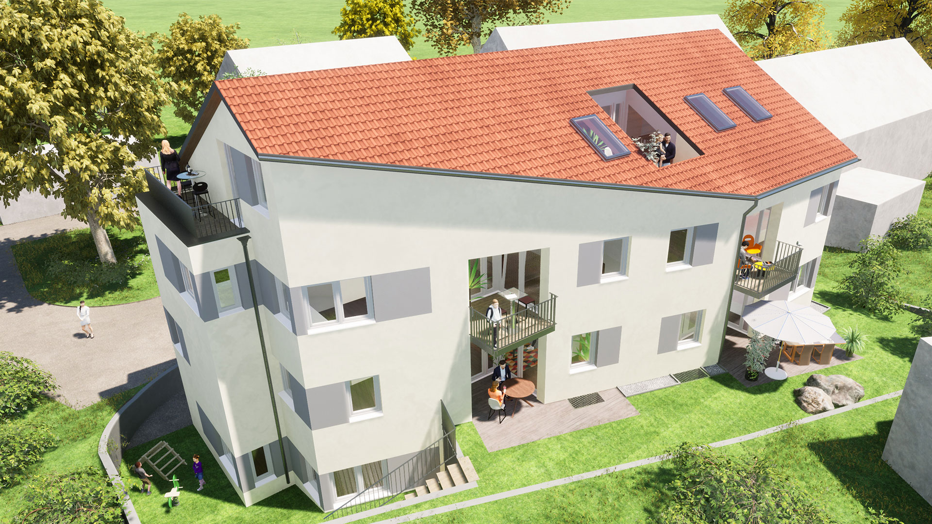 Visualisierung, Korntal Sonnenbergstraße